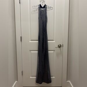 Mother Of All Sequin Open Back Gown